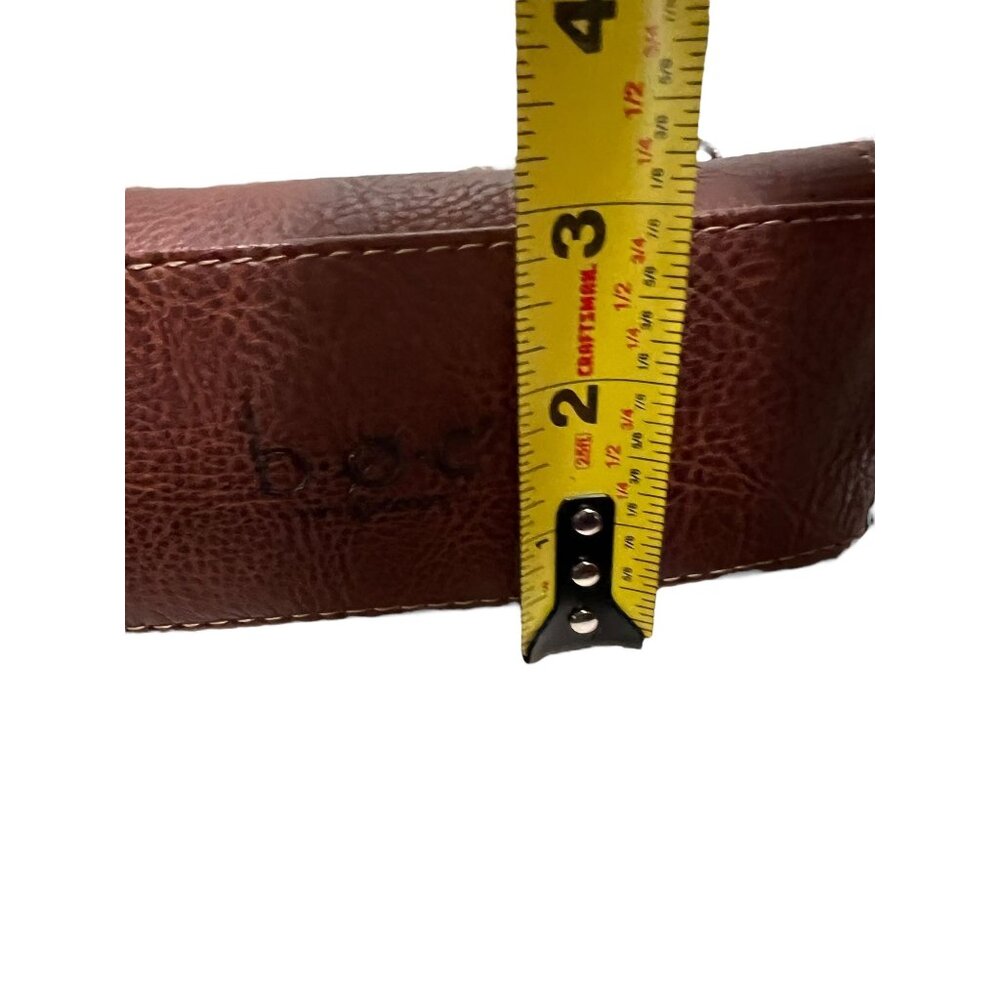 B.O.C Womens Two-Tone Faux Leather Crossbody Bag Purse With Adjustable Strap - Picture 13 of 13